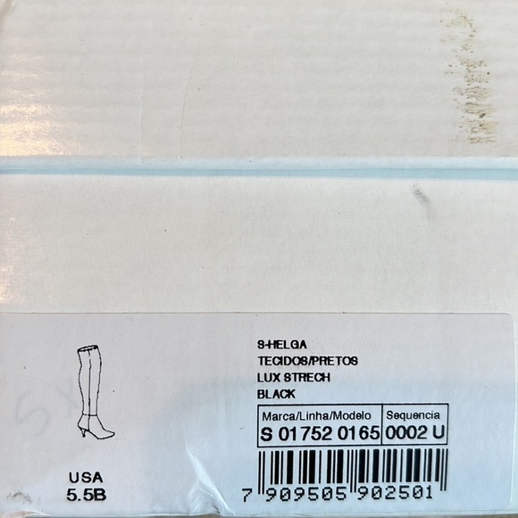 SCHUTZ Helga Black Microsuede Over The Knee Boot Size 5.5 - Picture 13 of 13